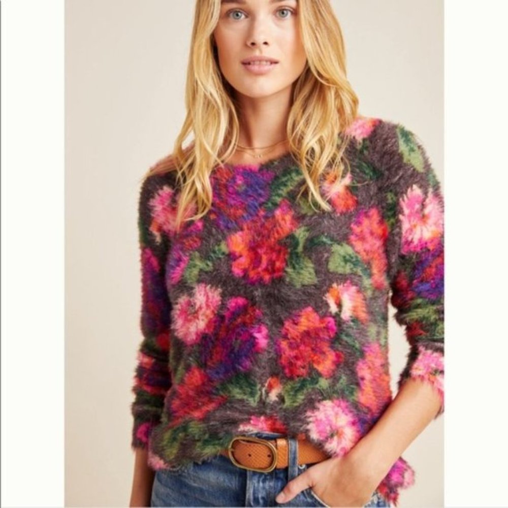 Anthropologie Ariel Eyelash Sweater NWT